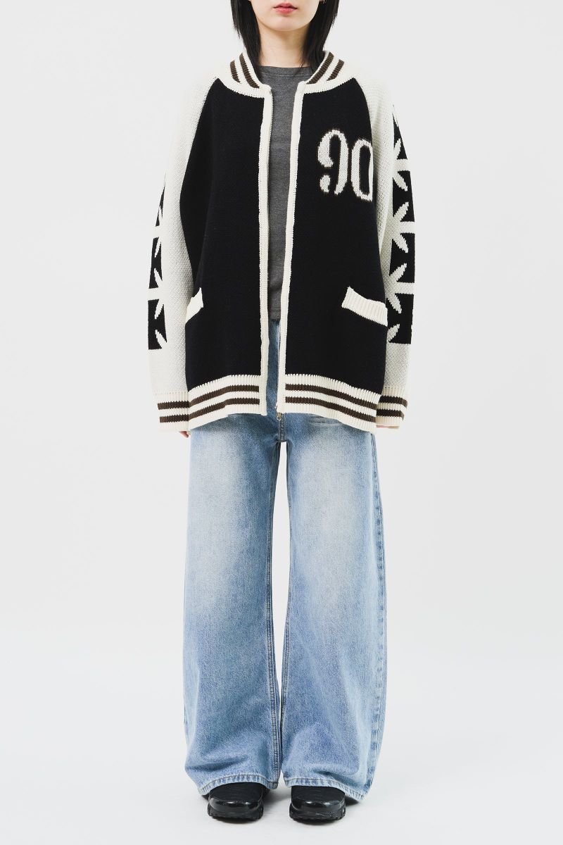 Neo Knitted Zip Jacket (2color)