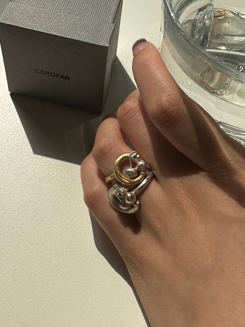 CHERISH RING GOLD(silver+16K gold plated)