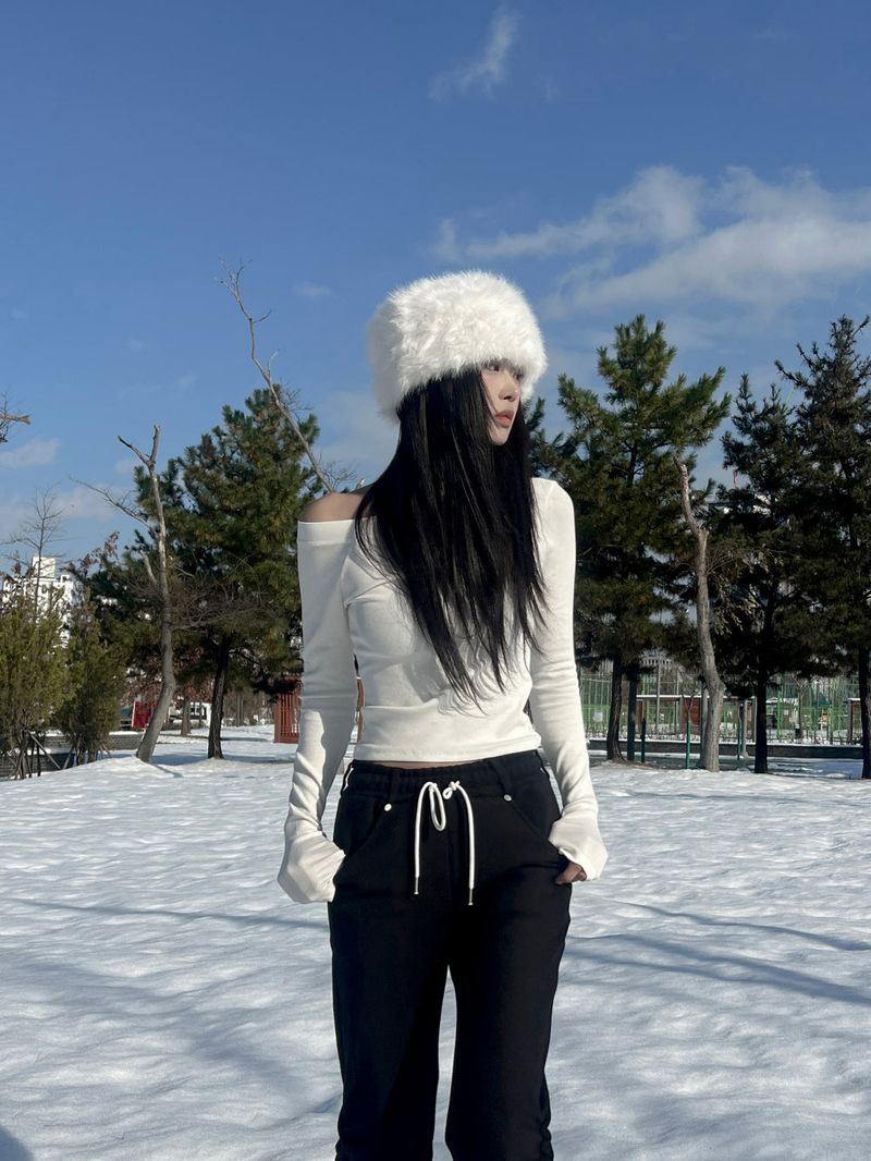 Maetel long hair fake fur bucket fur hat (4 colors)