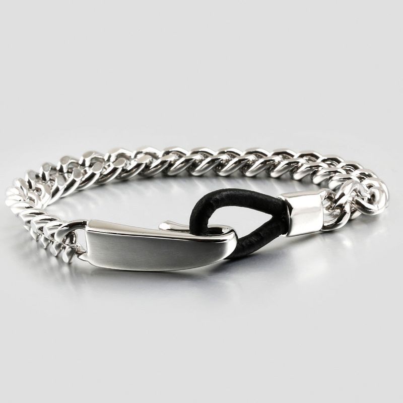 SVB-1009 Simple daily leather point chain bracelet