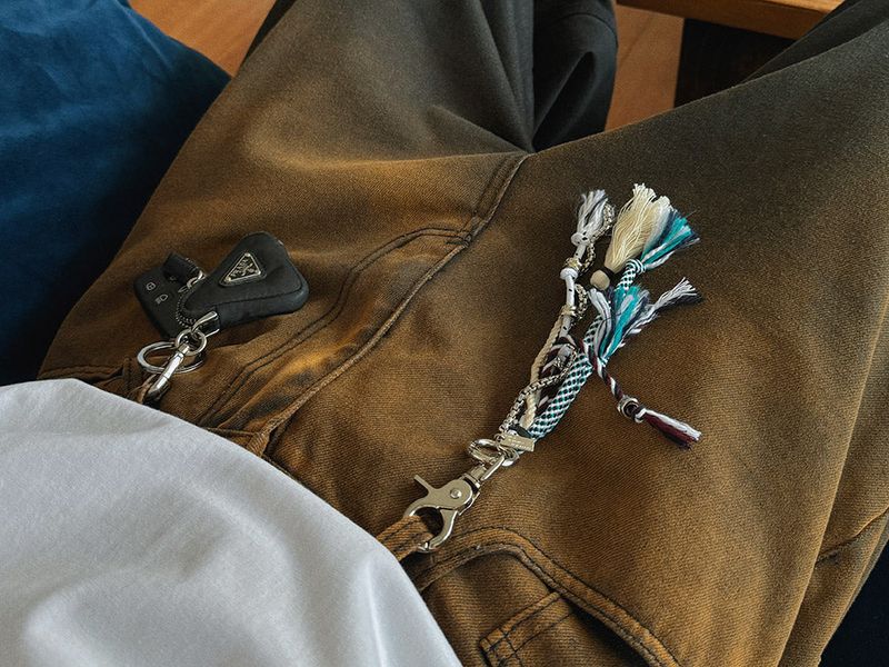 ASCLO(エジュクロ)の「Handmade Mint Choco Fringe Key Ring(Toys/Key Holders)」