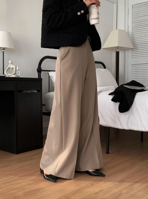 Lesen Tension Wide Slacks / 4 colors