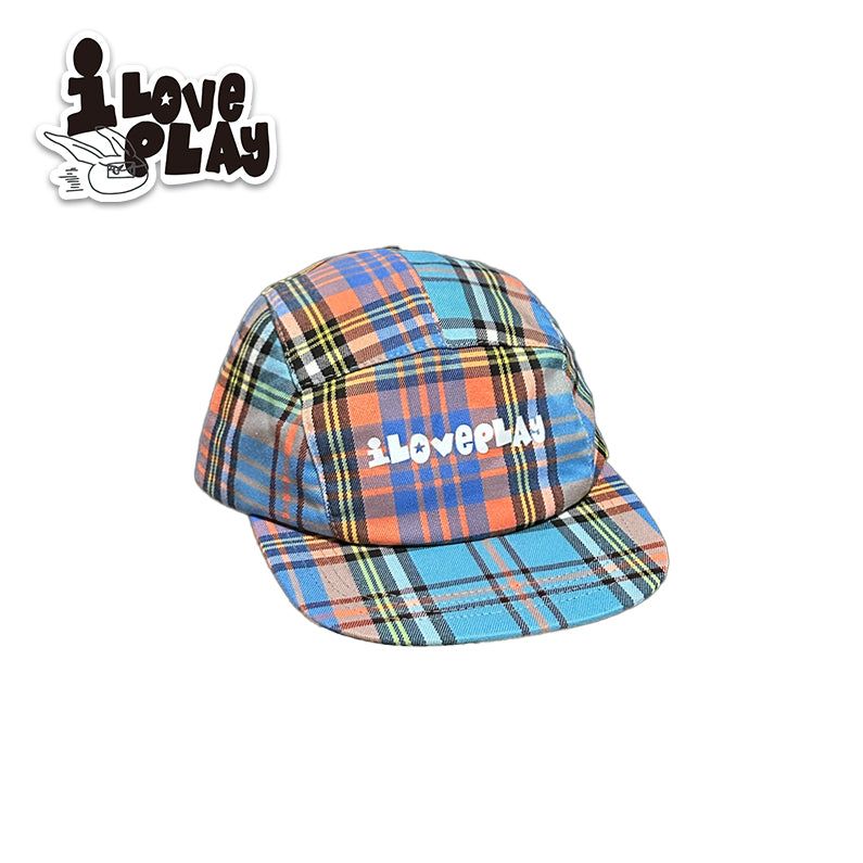 loveplayshop（ラブプレイショップ）の「loveplayshop チェック柄のアメリカンスタイルのストリートスケートボード用つばの広い帽子（帽子）」