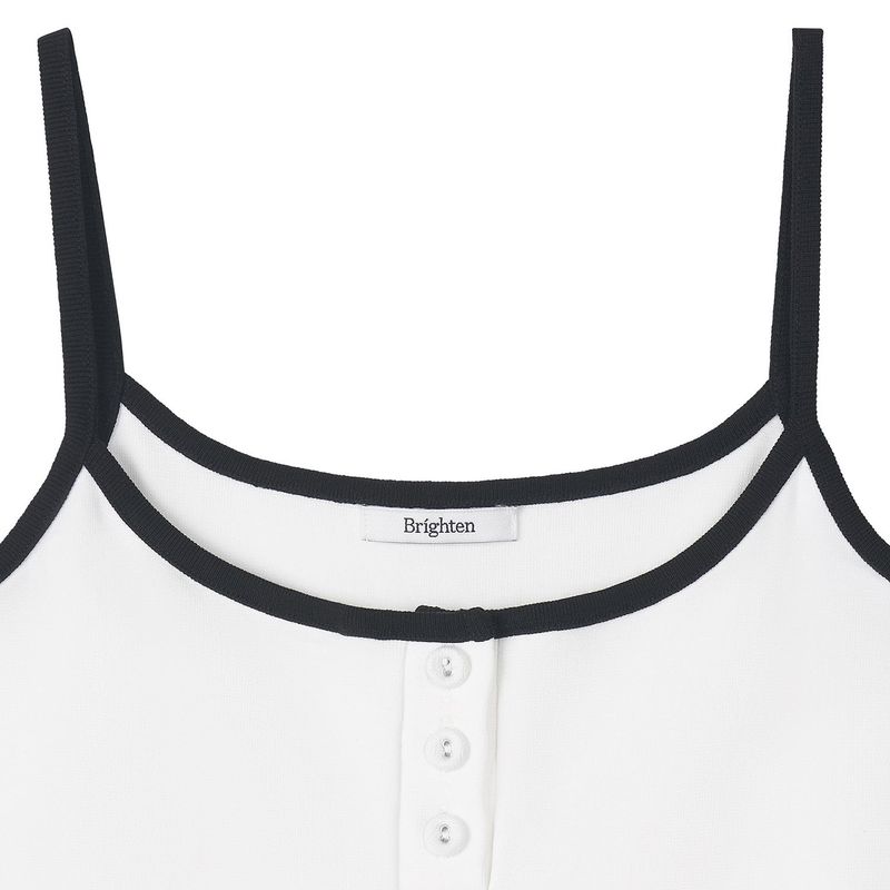 エッセンシャル コントラスト ミニドレス White