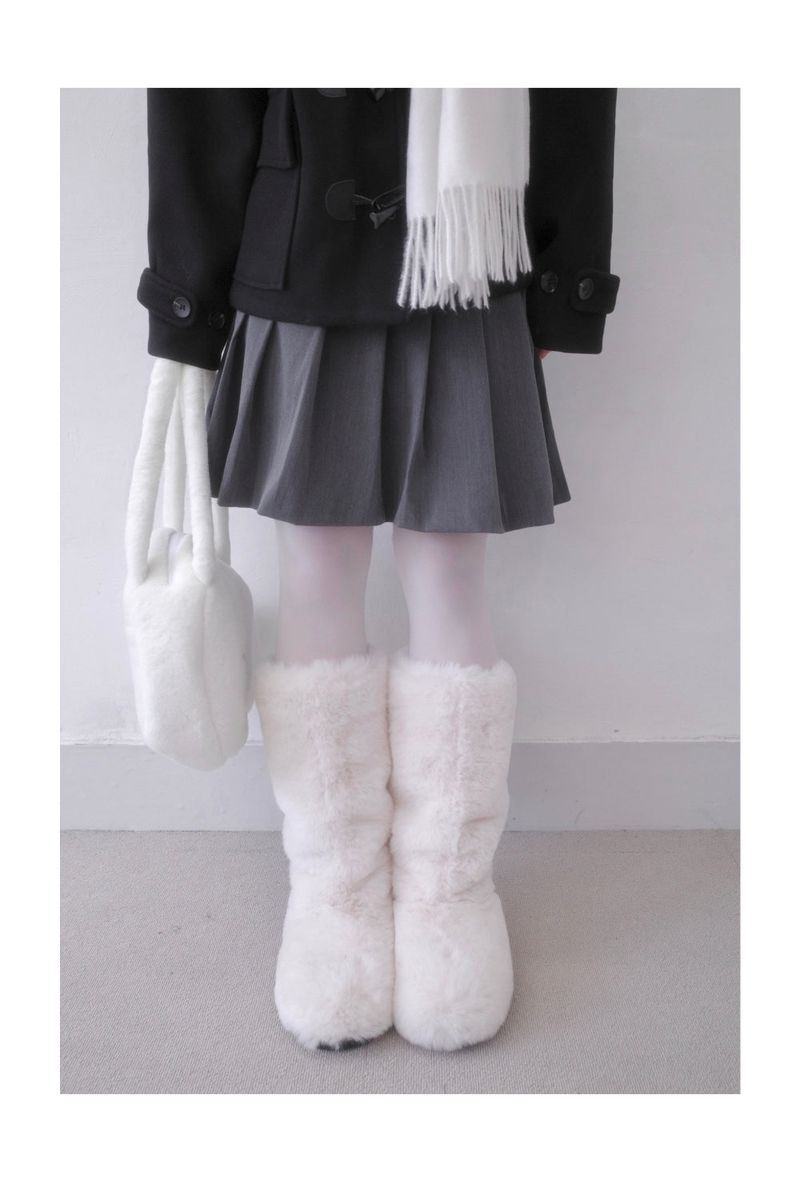 Sheer Mink Fur Ugg Boots (3Color)