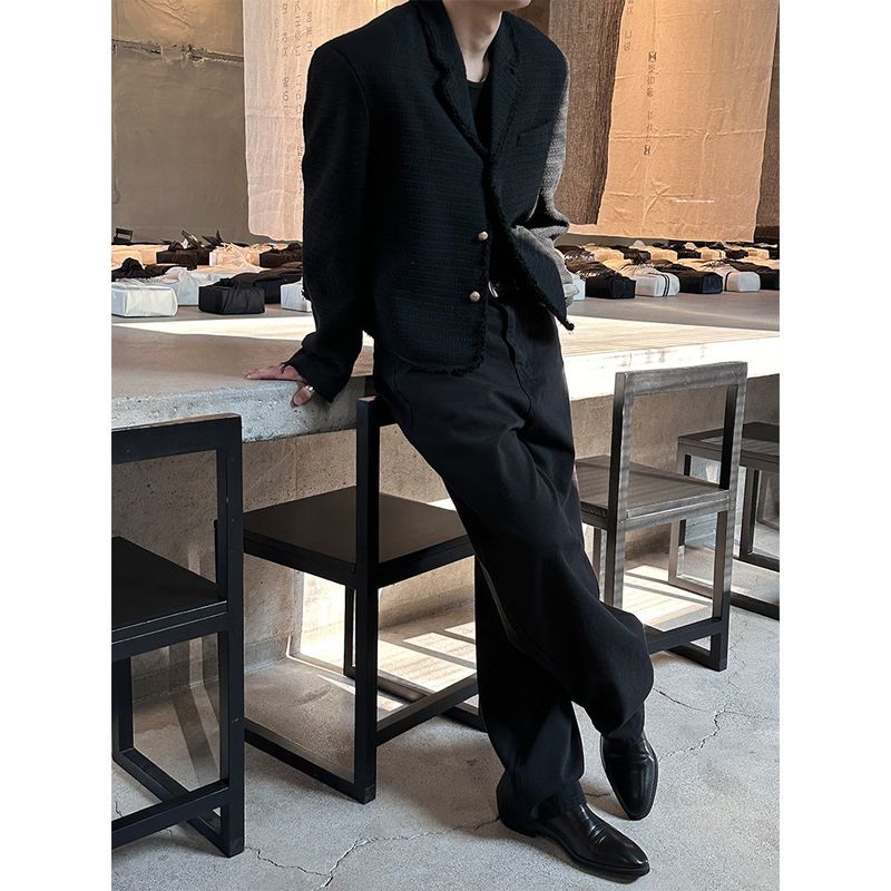 [S/F] Tail cutting tweed jacket(2color)