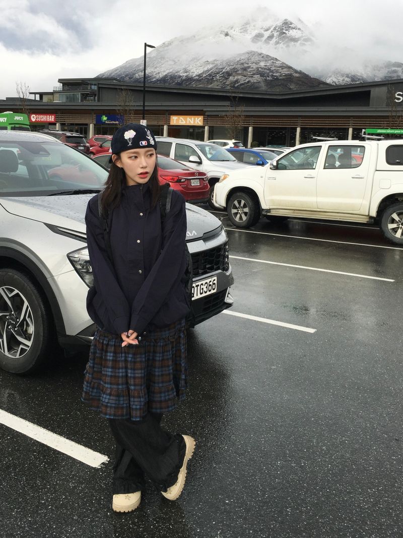 Birch Check Pattern Skirt (2c)