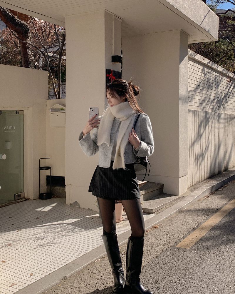 MAYBINS（メイビンス）の「Ｗool crop jacket（Jackets/Outerwear）」