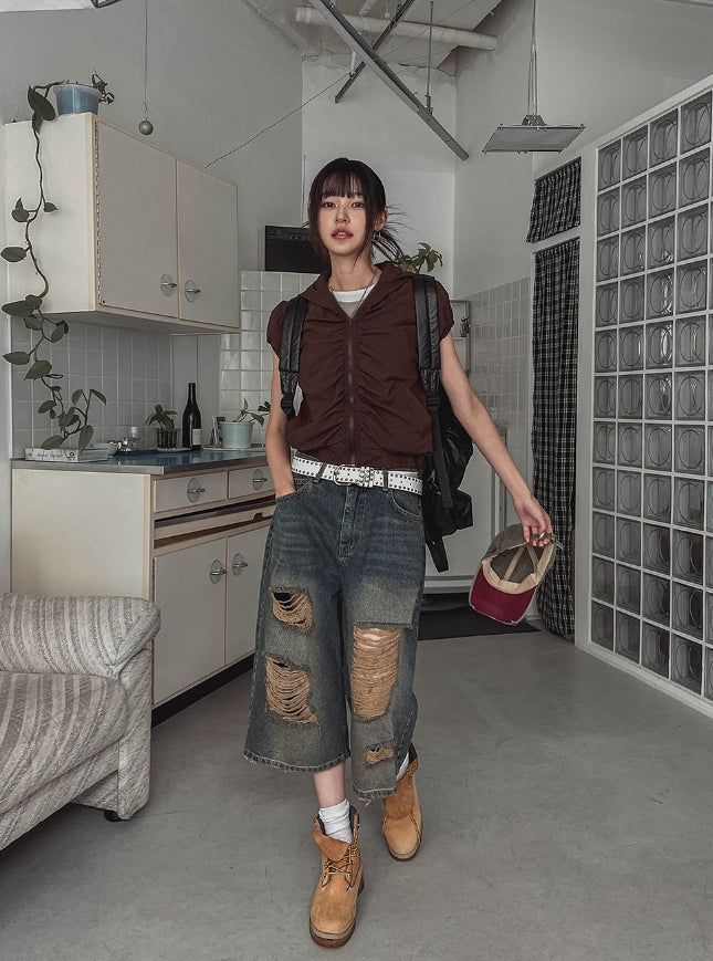 Rita Damage Maxi Bermuda Pants