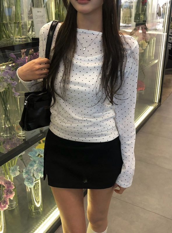 Rueun Training Slit Mini Skirt