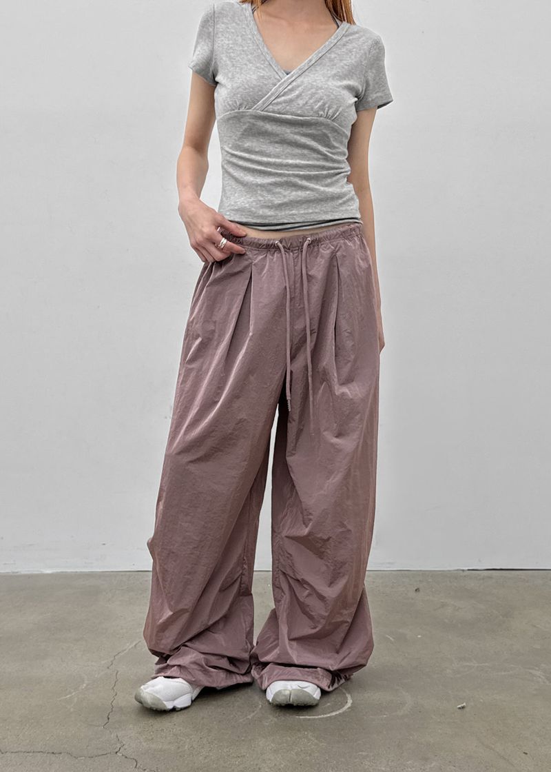 BLACKUP（ブラックアップ）の「[MADE] Ronisel Nylon Tuck Banding Pants（Pants）」