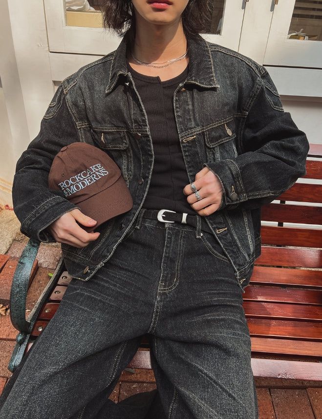 Theron Deep Washing Denim Jacket