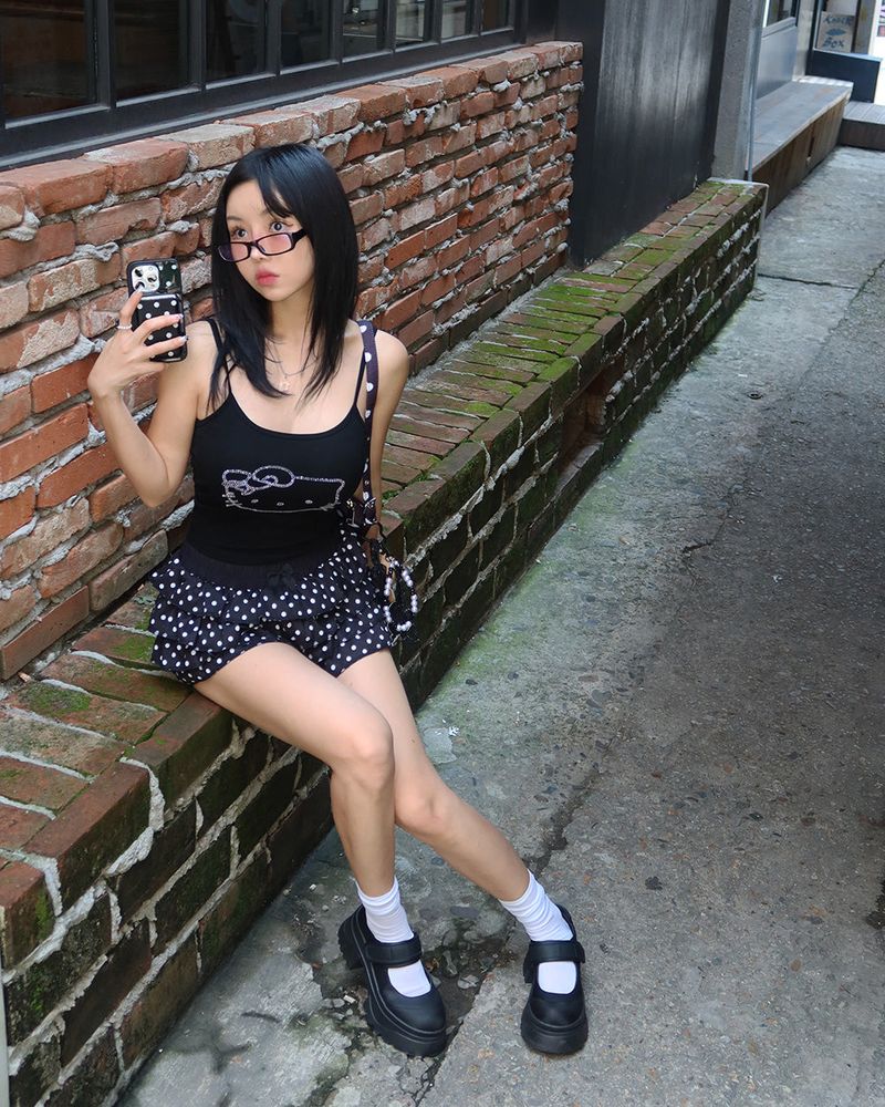 Dot dot cancan frill shorts