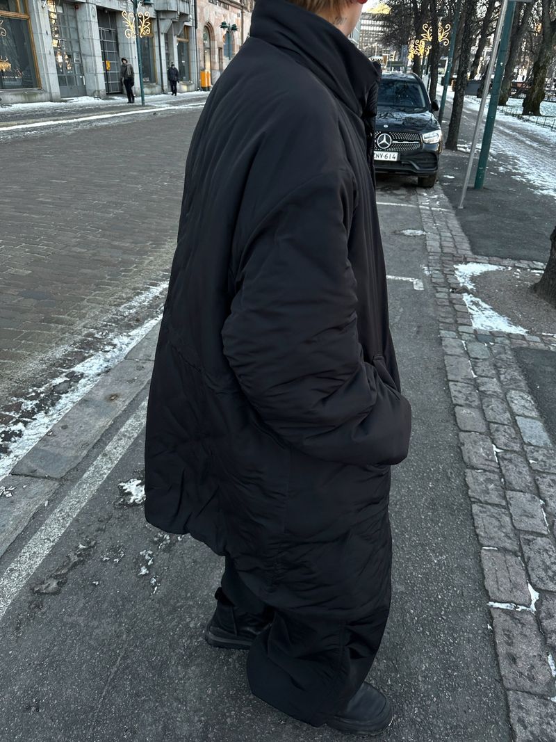 Chrome Reversible Quilted Long Parka 2C