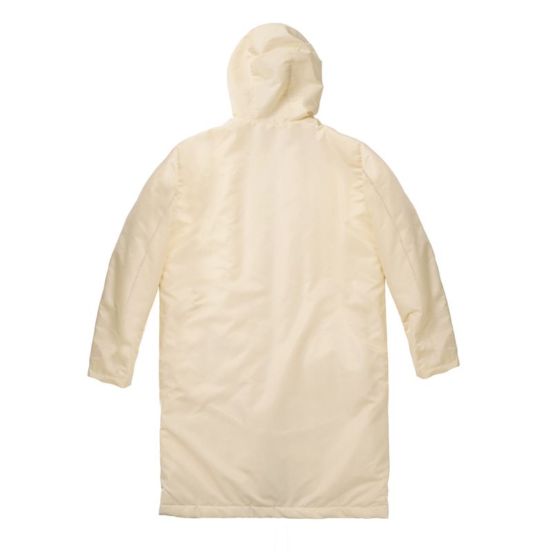 NYLON HOOD LONG PARKA ivory