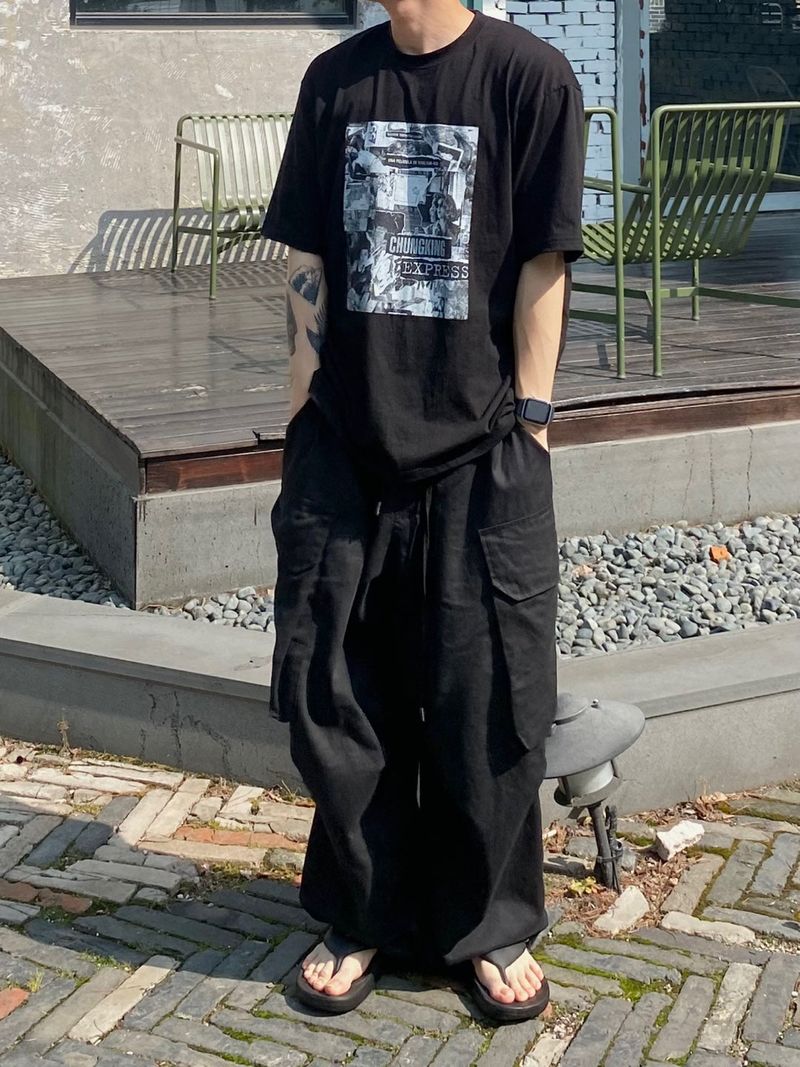 balloon fit cargo pants 2C