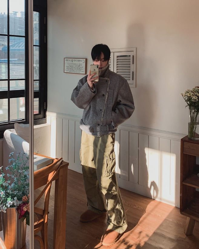 Warp Vintage Dyeing Balloon Cargo Pants