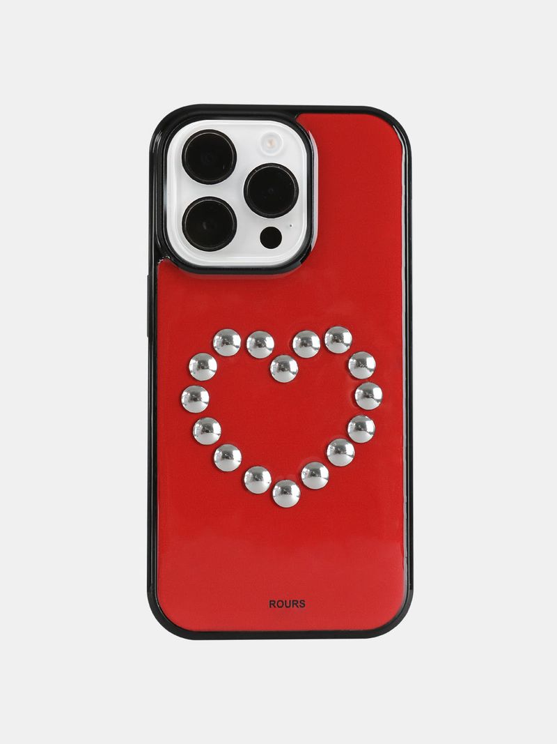 ROURS(ラウォルズ)の「heart stud case (red)(Smartphone Accessories)」