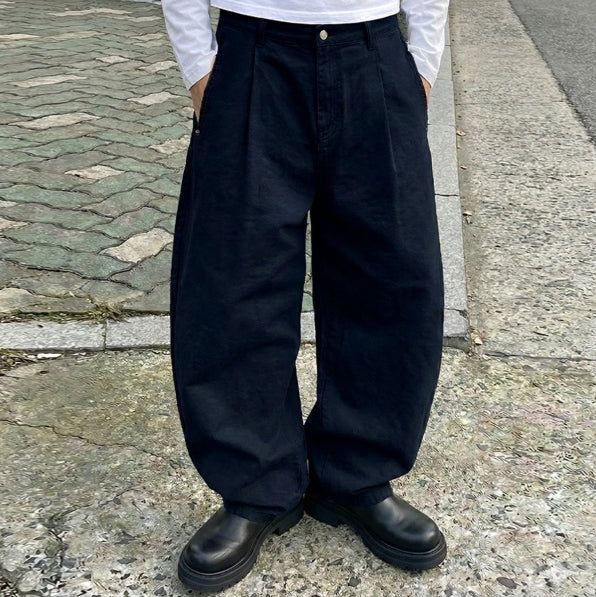 UNDEROFF(アンダーオフ)の「ワイドバルーンチノパンツ ネイビー(パンツ)」