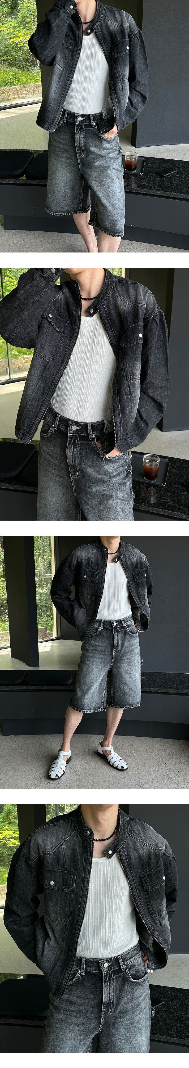 [S/S] Patch carpender bermuda pants