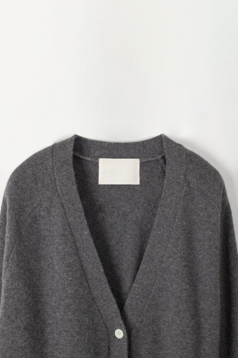 Loose cardigan (Grey)