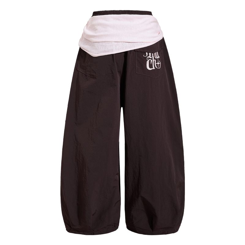 Strap Point Loose Fit Track Pants