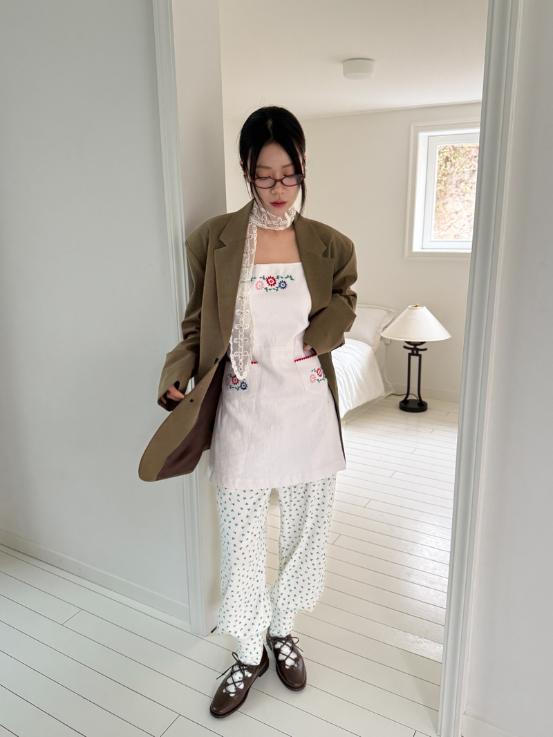 ♡MADE♡ floral leg warmer pants