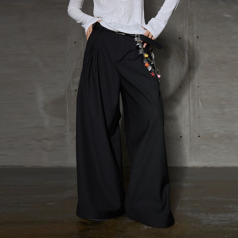 CONFUN（コンファン）の「 original three-dimensional pleated wide-leg suit trousers（Pants）」