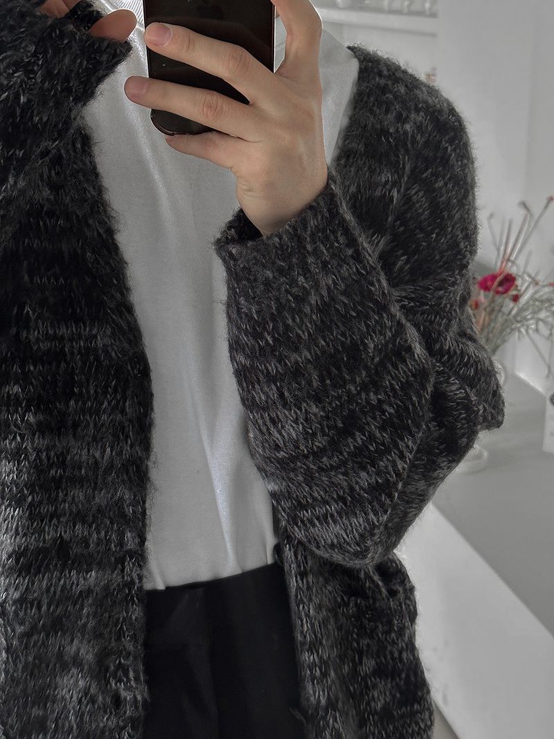 Acon Mohair Brush Cardigan (3color)