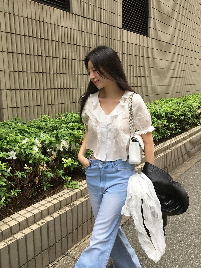 TRENDY APPAREL（トレンディー アパレル）の「[MADE] ベイレンフリルパフブラウス（トップス）」