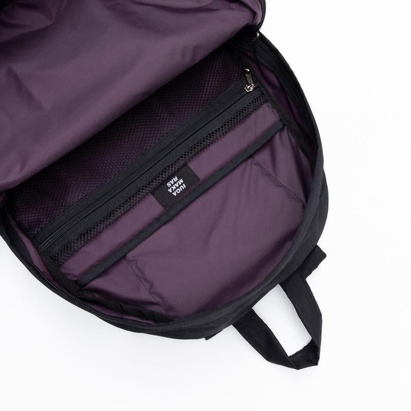 Printed Hidden Pocket Backpack (Black)
