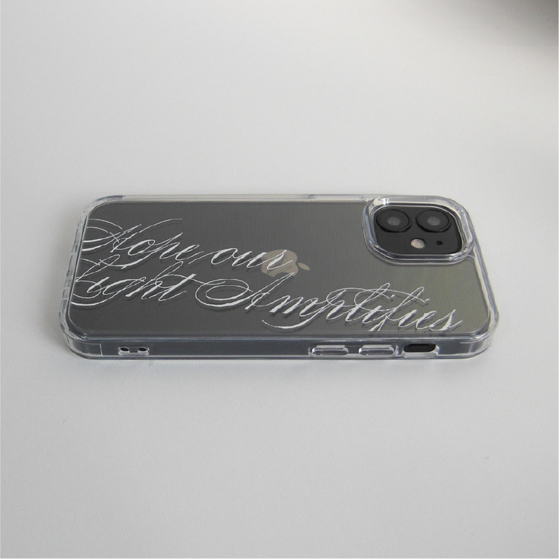 [MADE] slogan jelly hard phone case (white)