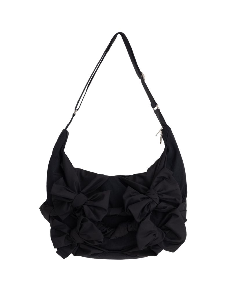 Knotted Shoulder Bag (Nylon-Black)
