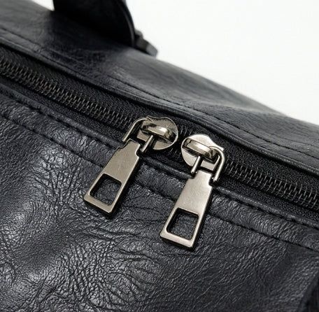 Boarding Leather Boston Bag