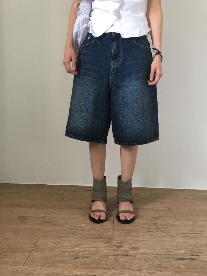 Linen ankle open sandals