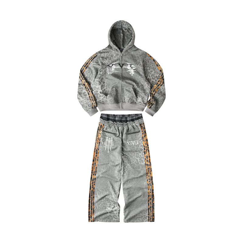 "25 LEOPARD" ROYAL TRACKSUIT - HOODZIP
