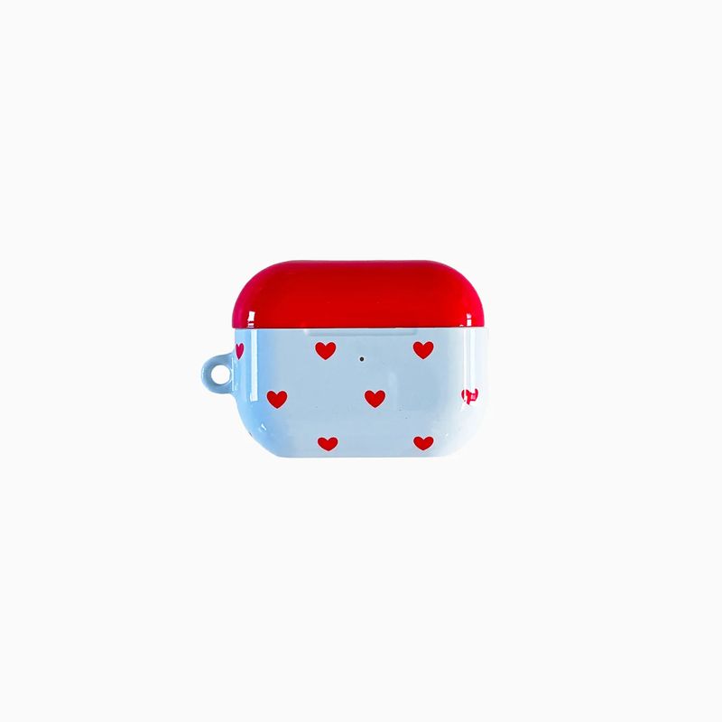 blue love dot AirPods case