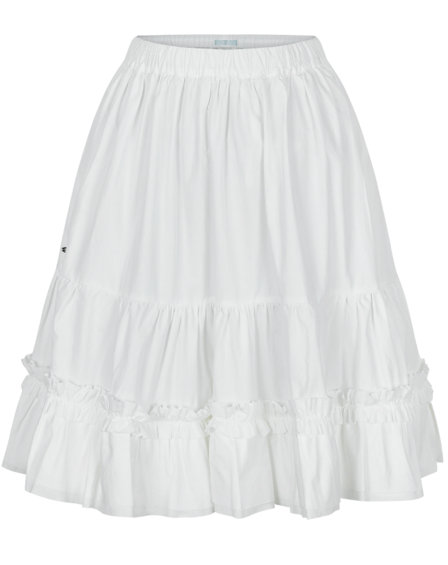 Ruffled Midi Skirt