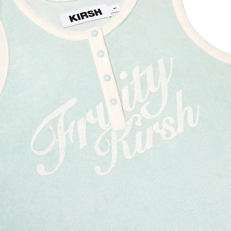 CHERRY SLEEVELESS TERRY DRESS [MINT]