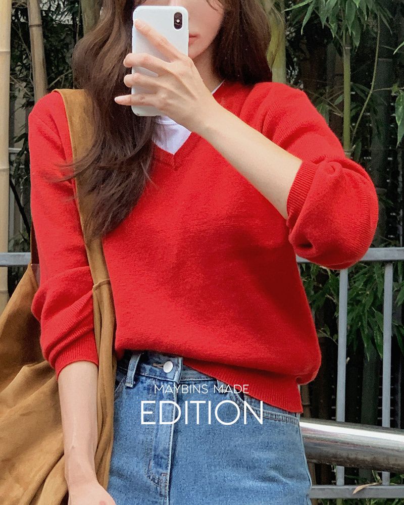 [MADE] Posel V-neck knitwear