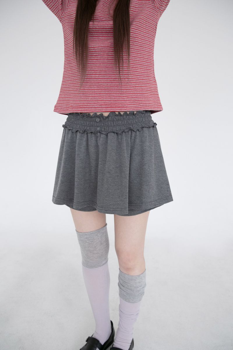 omoosoohy(オムスヒ)の「button shirring short skirt pants(2colors)(Pants)」