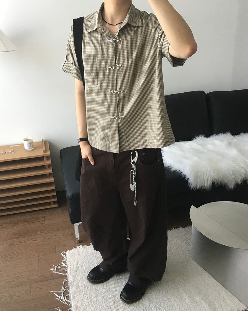 Buckcle Short Sleeve Shirt
