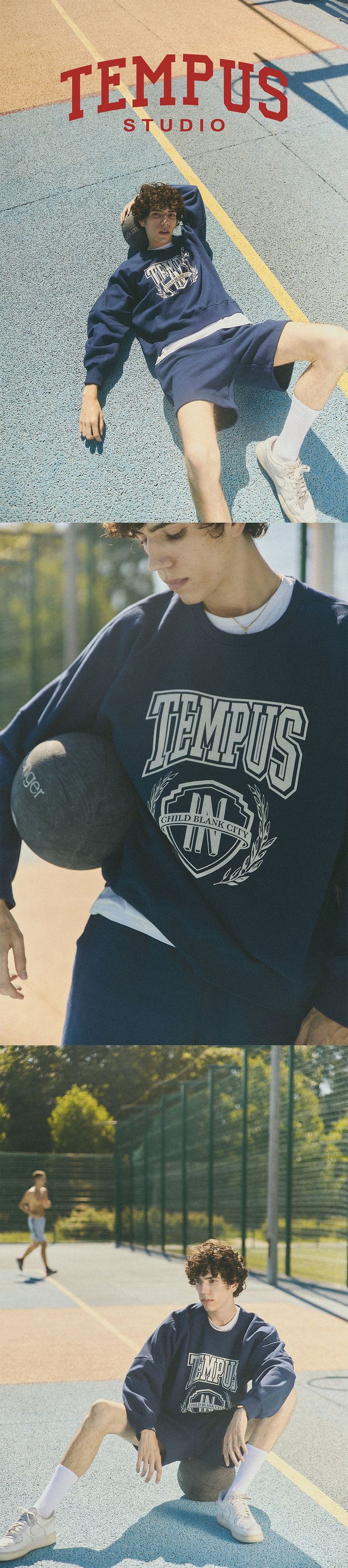 ARCH BIG TEMPUS SWEATSHIRTS [NAVY]