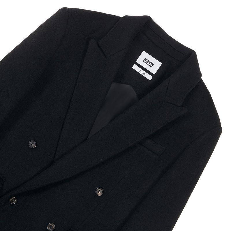 [23FW LSD COLLECTION] Cashmere Classic Double-breasted Coat_Black