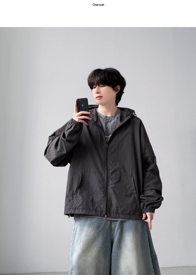 [1+1] Rain Hood Windbreaker