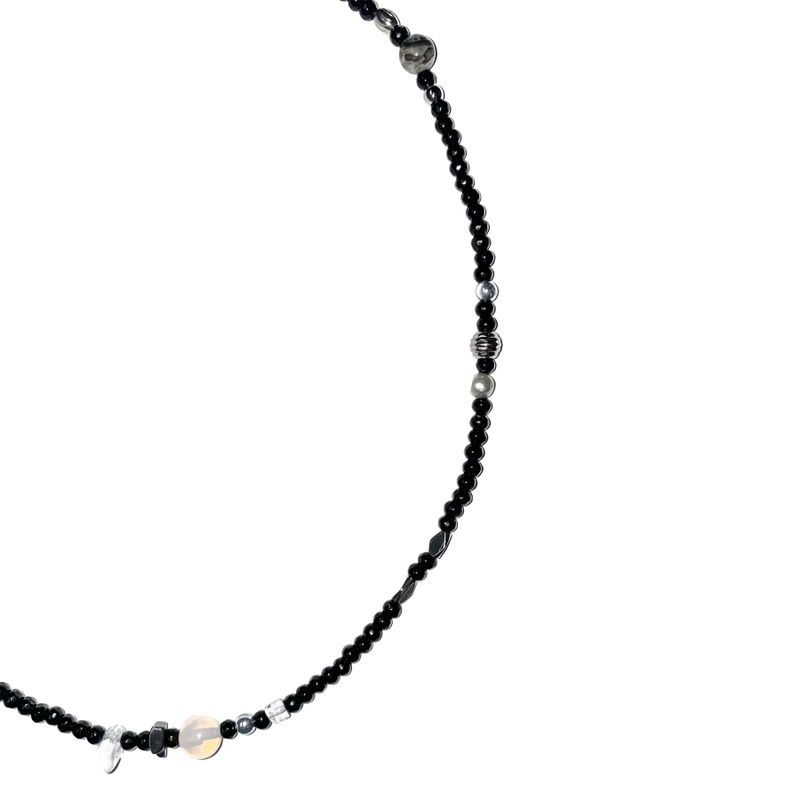 onxy mix gemstone necklace