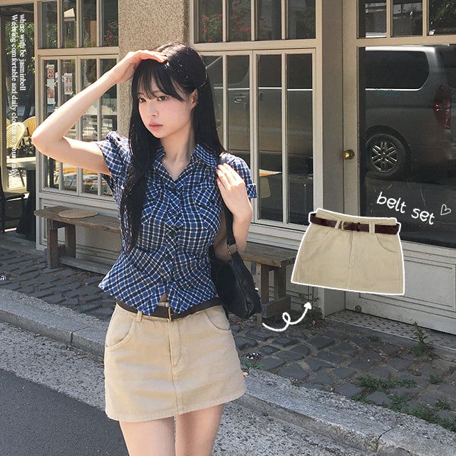 Tony Belt Mini Skirt