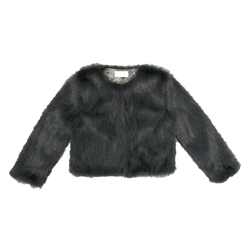 Dark fur jacket
