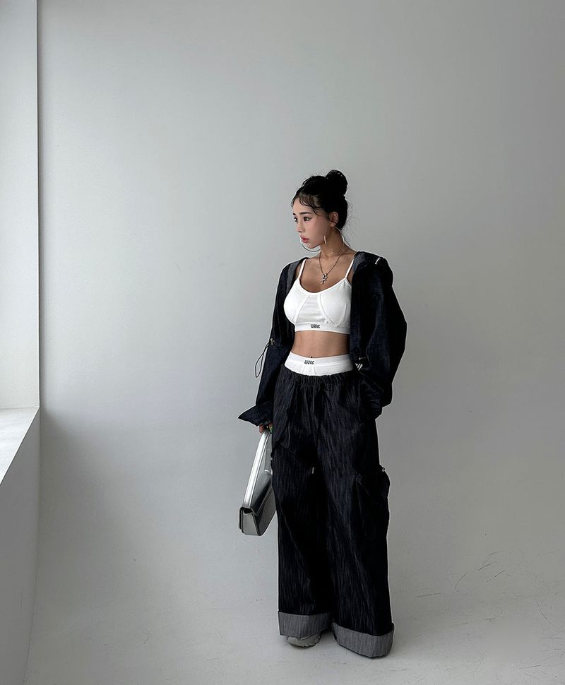 Cropped Hooded Shirt Jacket