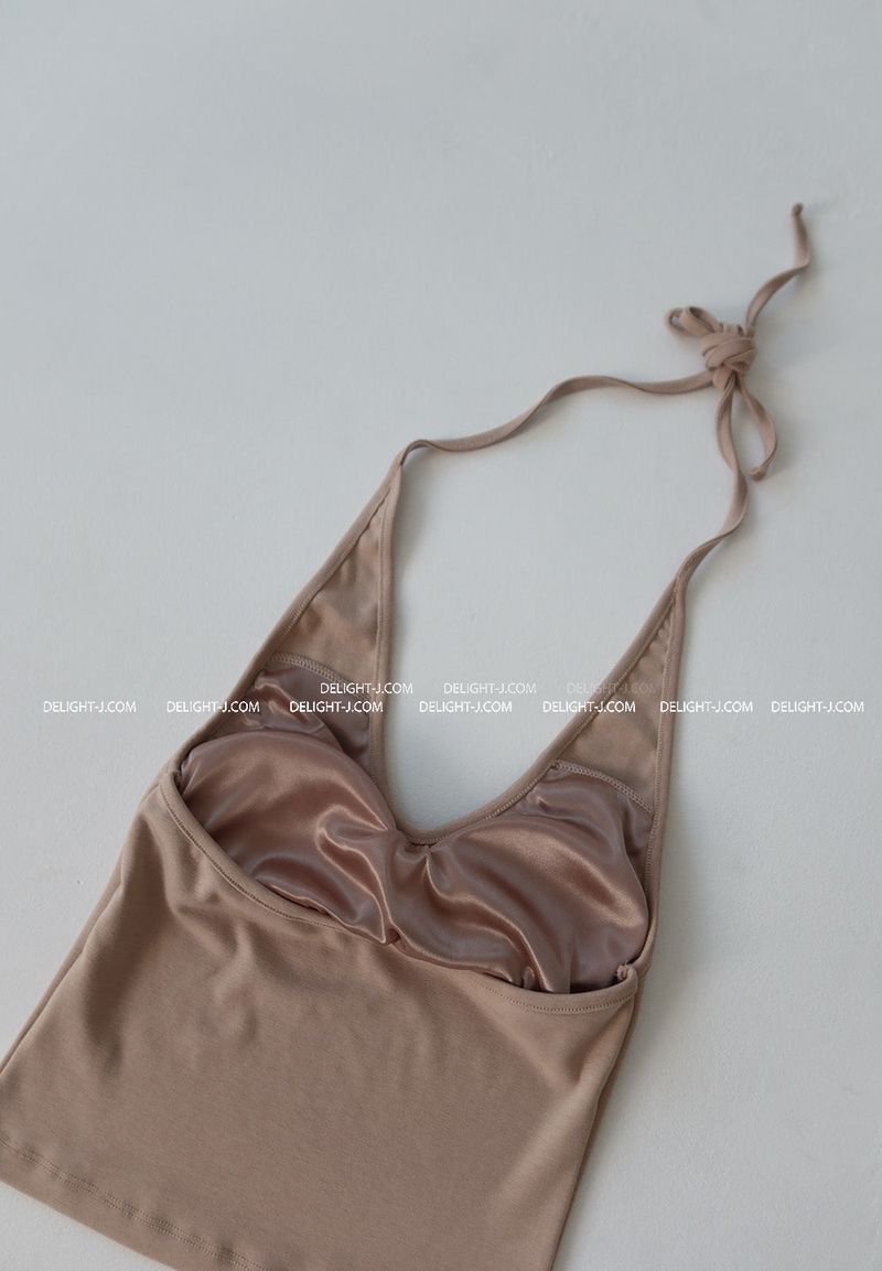 26ss Spring Pad Halterneck Sleeveless